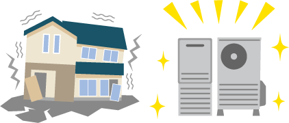 耐震性のイラスト