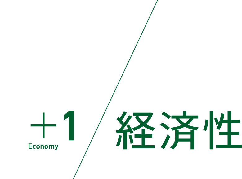 ＋1 Economy 経済性