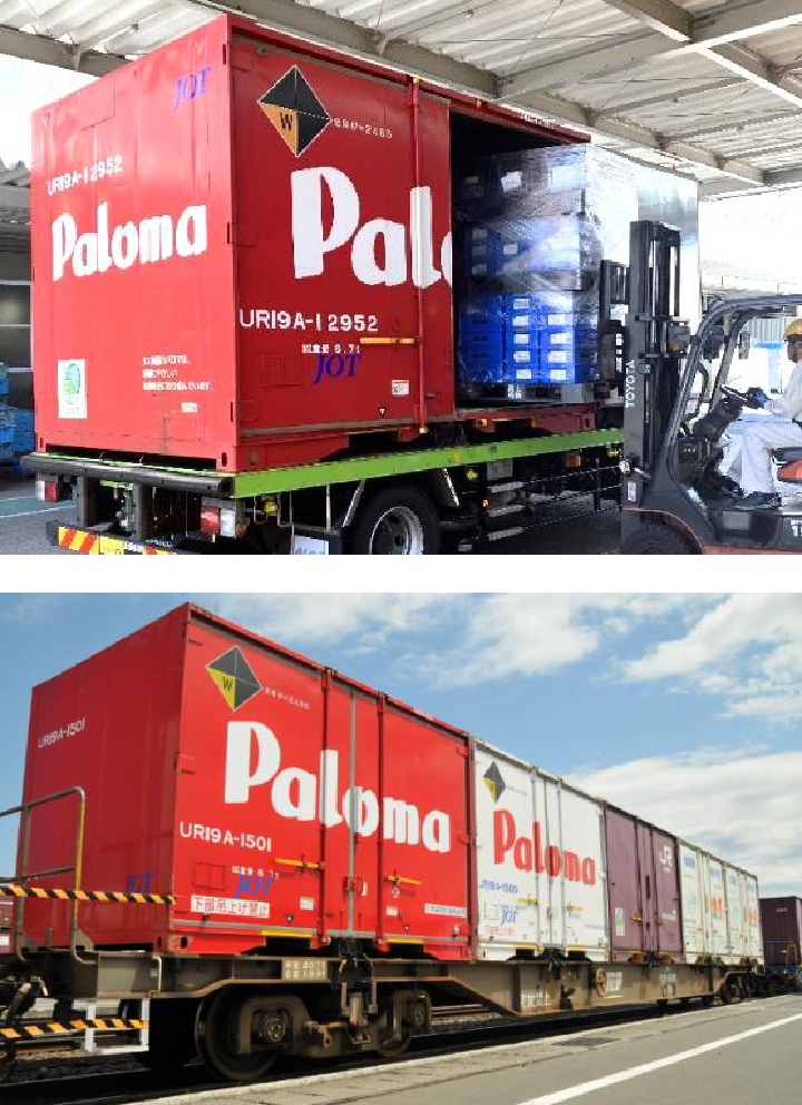 鉄道貨物用オリジナルラッピングコンテナ