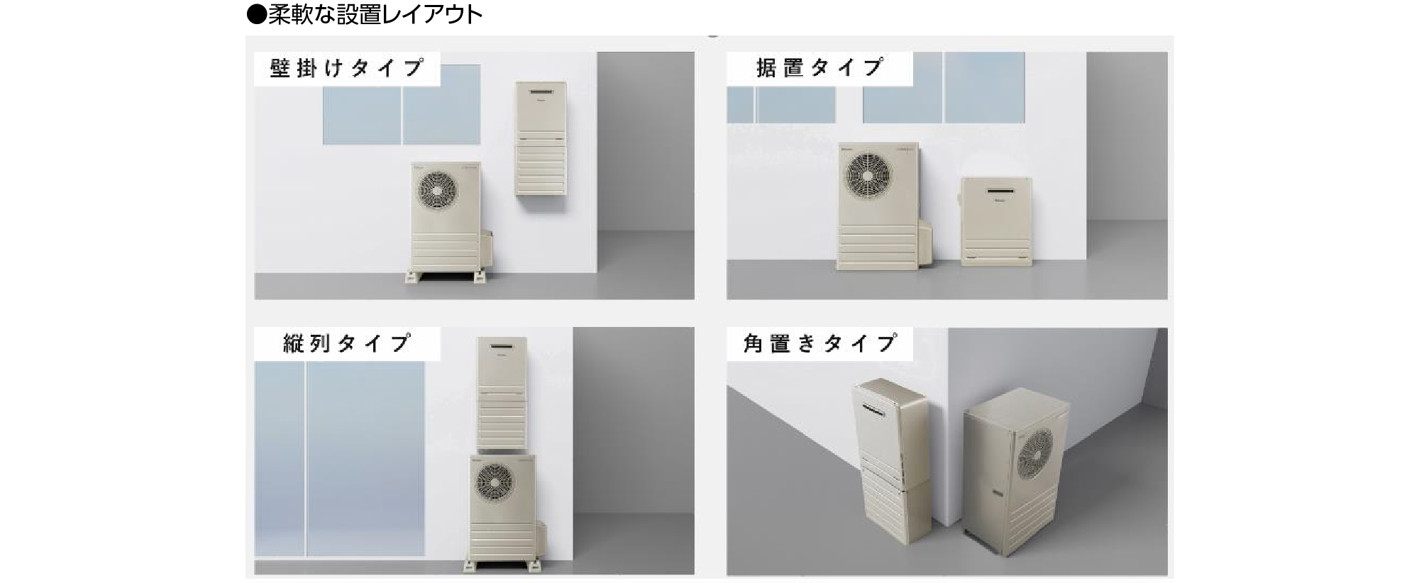 柔軟な設置レイアウト