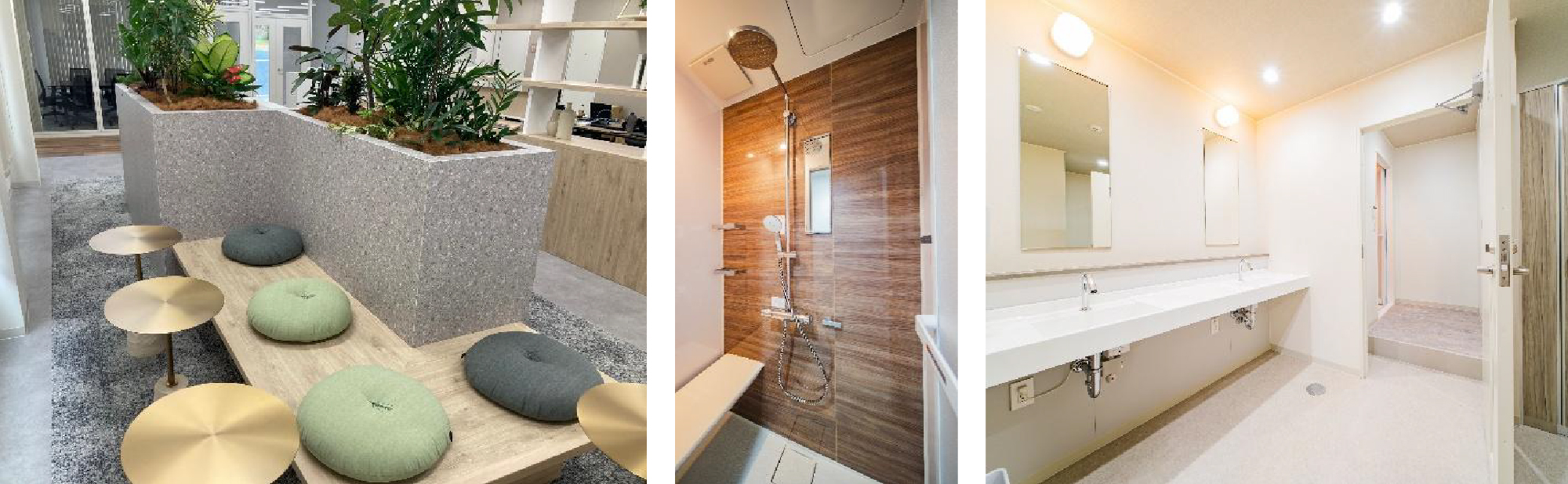 女性ドライバー専用のシャワールームやパウダースペース、トイレも完備しました。