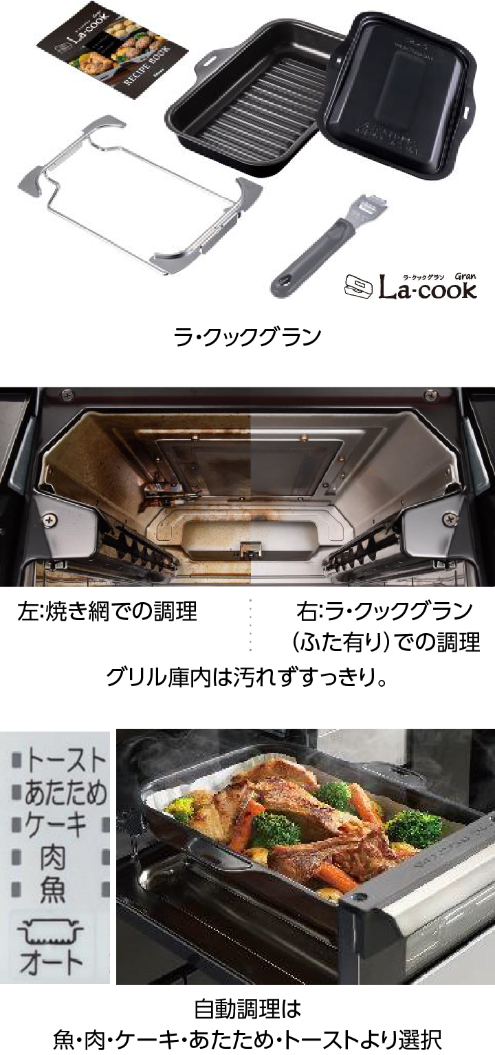 ラ・クックグラン同梱、ラ・クックグランオートメニュー機能
